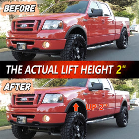 Lifronkit before and after height comparison showing improved clearance