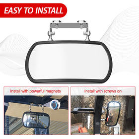 Lifronkit close-up of convex glass highlighting clearer rearview angles