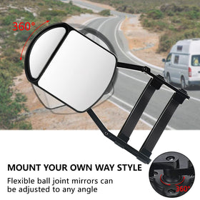 Lifronkit convex mirror detail showing wide-angle blind-spot coverage benefit