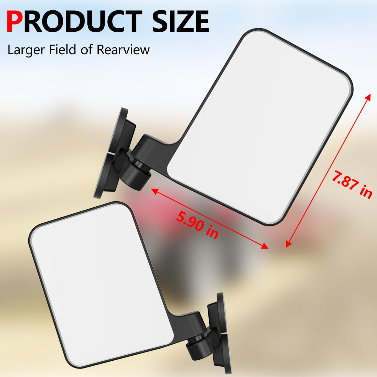 Lifronkit mirror folded position showing adjustable 220-degree pivot for storage