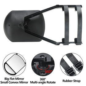 Lifronkit mirror attached to truck showing improved trailer visibility benefit