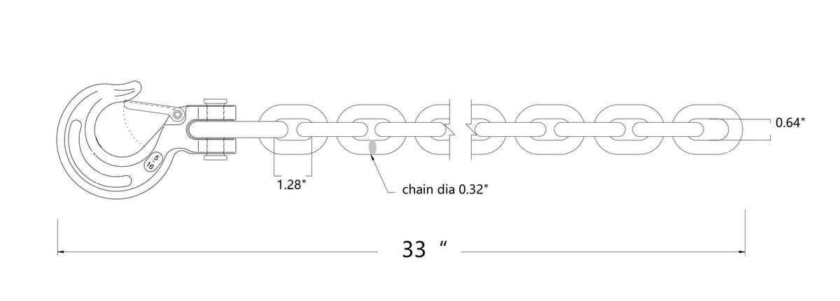 lifstar in-use trailer hookup with crossed chains under tongue for secure towing stability