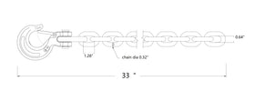 lifstar in-use trailer hookup with crossed chains under tongue for secure towing stability