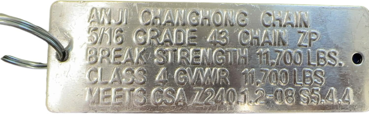 lifstar welded link closeup highlighting heat-treated alloy steel and reinforced strength