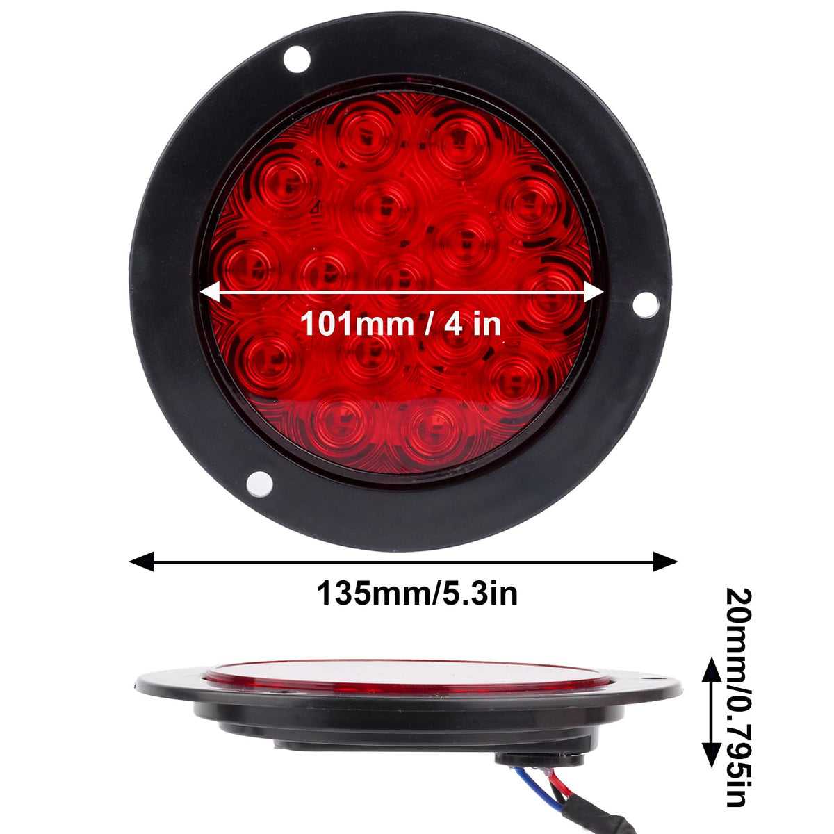 LIGBT close-up of 16 Piranha LEDs highlighting durable brightness