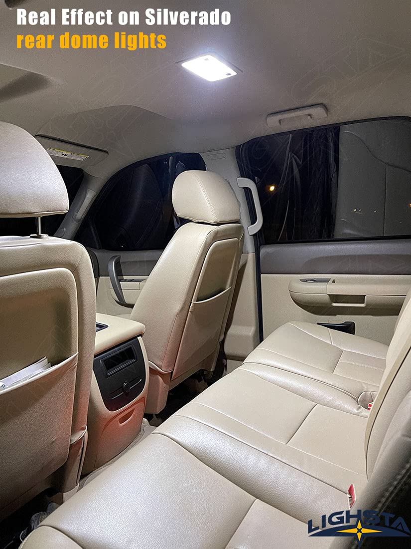 LIGHSTA map and dome lights illuminated inside truck improving visibility