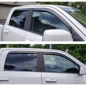 Lightronic installed on passenger side window, illustrates reduced glare and sleek appearance