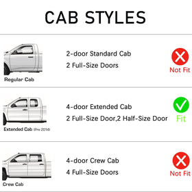 Lightronic rear visor on Silverado rear door improving ventilation and rain protection