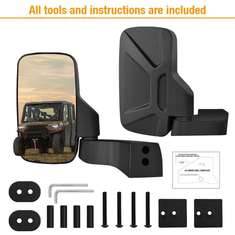 LIHAIPAI mirror next to a hand to show compact size and easier handling