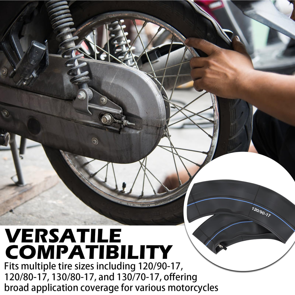 LikeLion inner tube profile laid flat illustrating durable rubber benefit