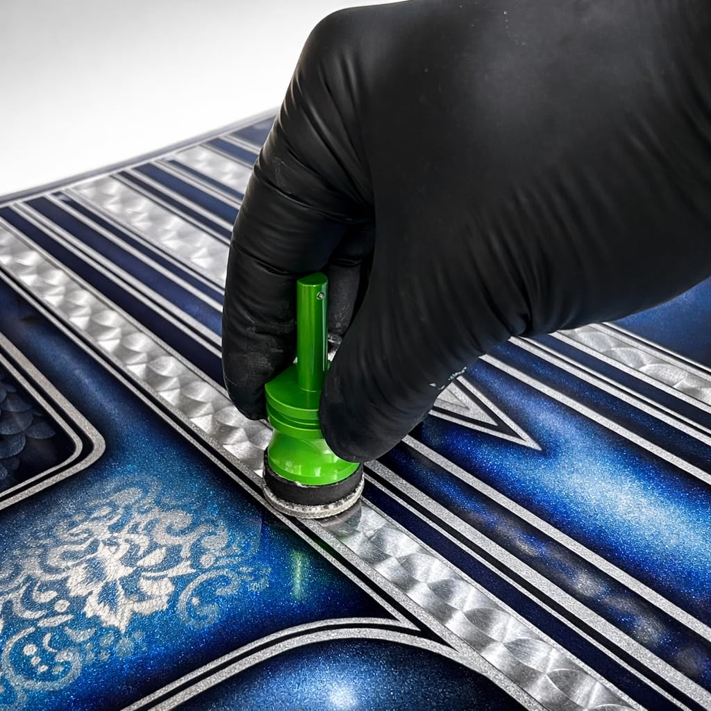 LiME LiNE used for 3D spin burnish on engine-turn finish showcasing depth