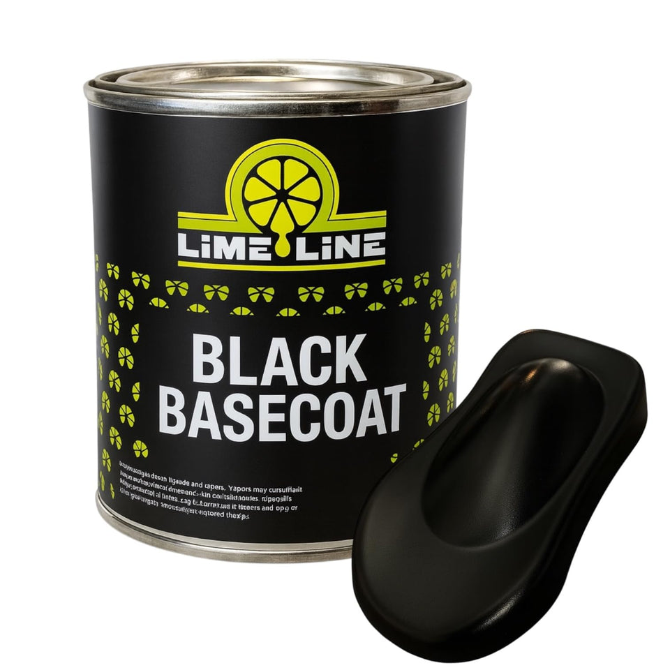 LiME LiNE quart front label showing product name and black basecoat benefits