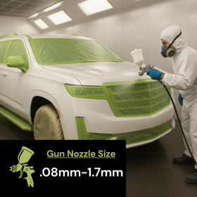 Close-up of LiME LiNE black basecoat texture for smooth even pigment
