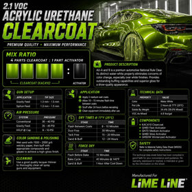 LiME LiNE polished panel reflecting light with deep gloss