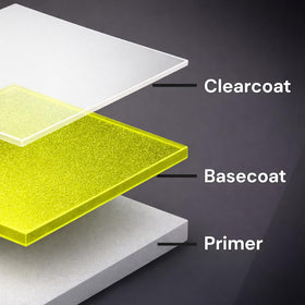 LiME LiNE cured surface close-up highlighting smooth high-gloss finish and protective film