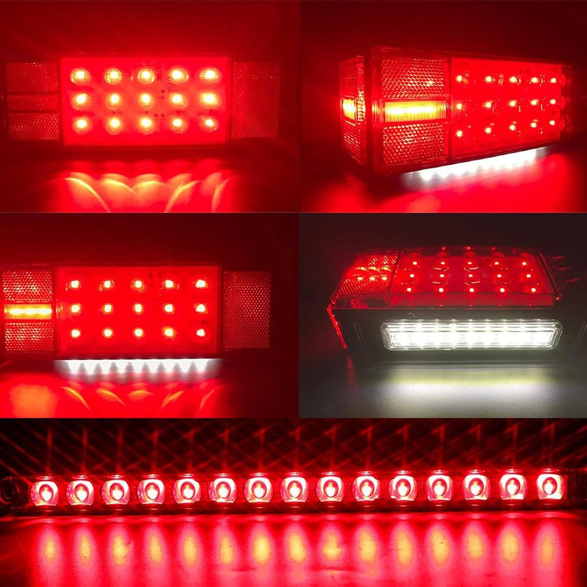 LIMICAR close-up of 15-LED brake bar showing high-visibility illumination benefit
