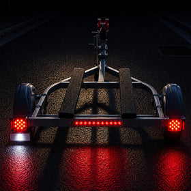 LIMICAR close-up of 15-inch 11-LED brake bar highlighting improved brake visibility