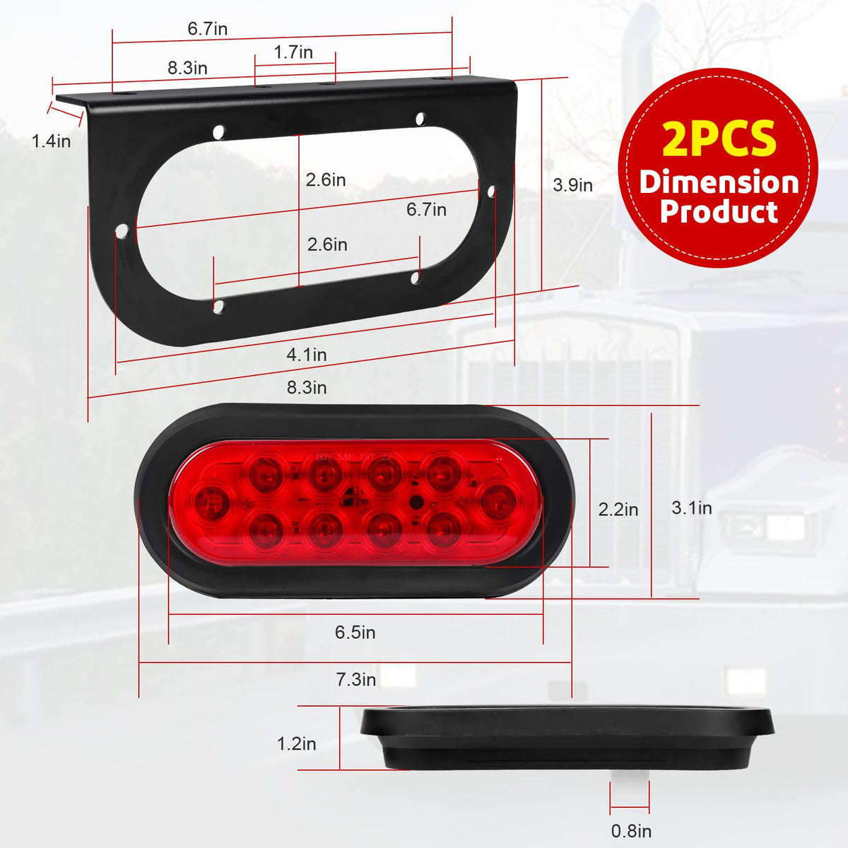 LIMICAR installed on trailer rear demonstrating clear signaling