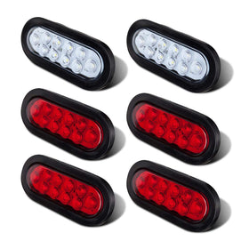 LIMICAR front view of 6-pack lights showing full kit and bright visibility