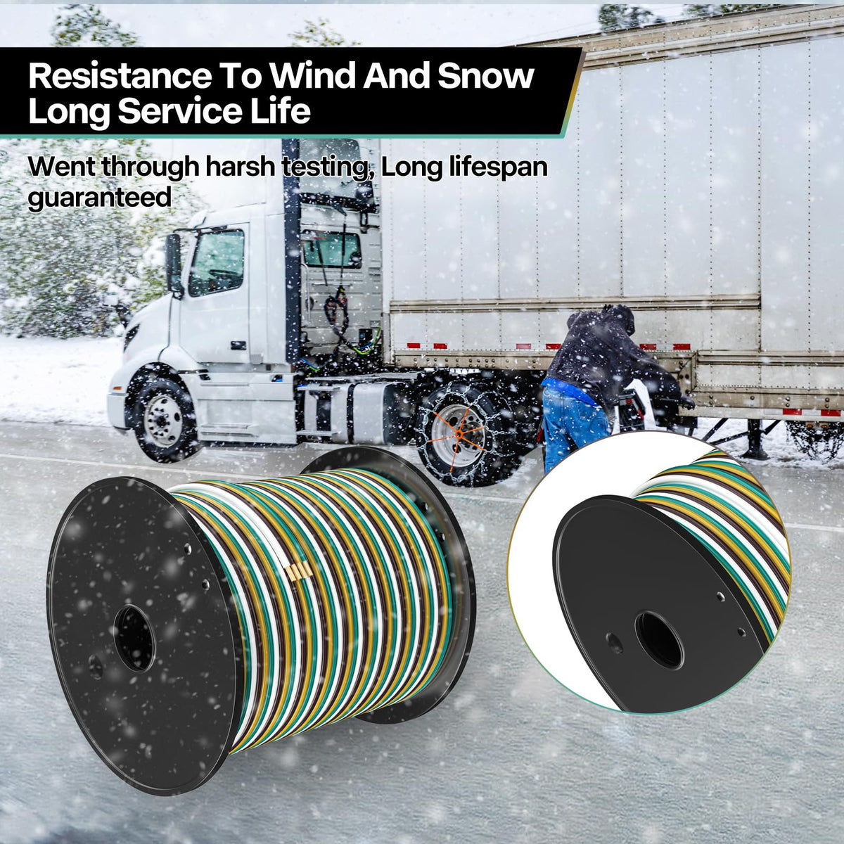 LIMICAR wire fed through trailer channel demonstrating clean installation benefit