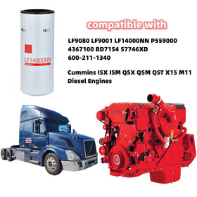 Linageson LF14000NN side label with part numbers visible to confirm compatibility and simplify ordering