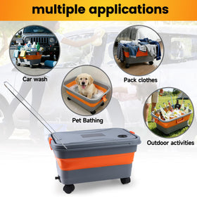 linforking serving as camping sink and cooler for versatile outdoor use