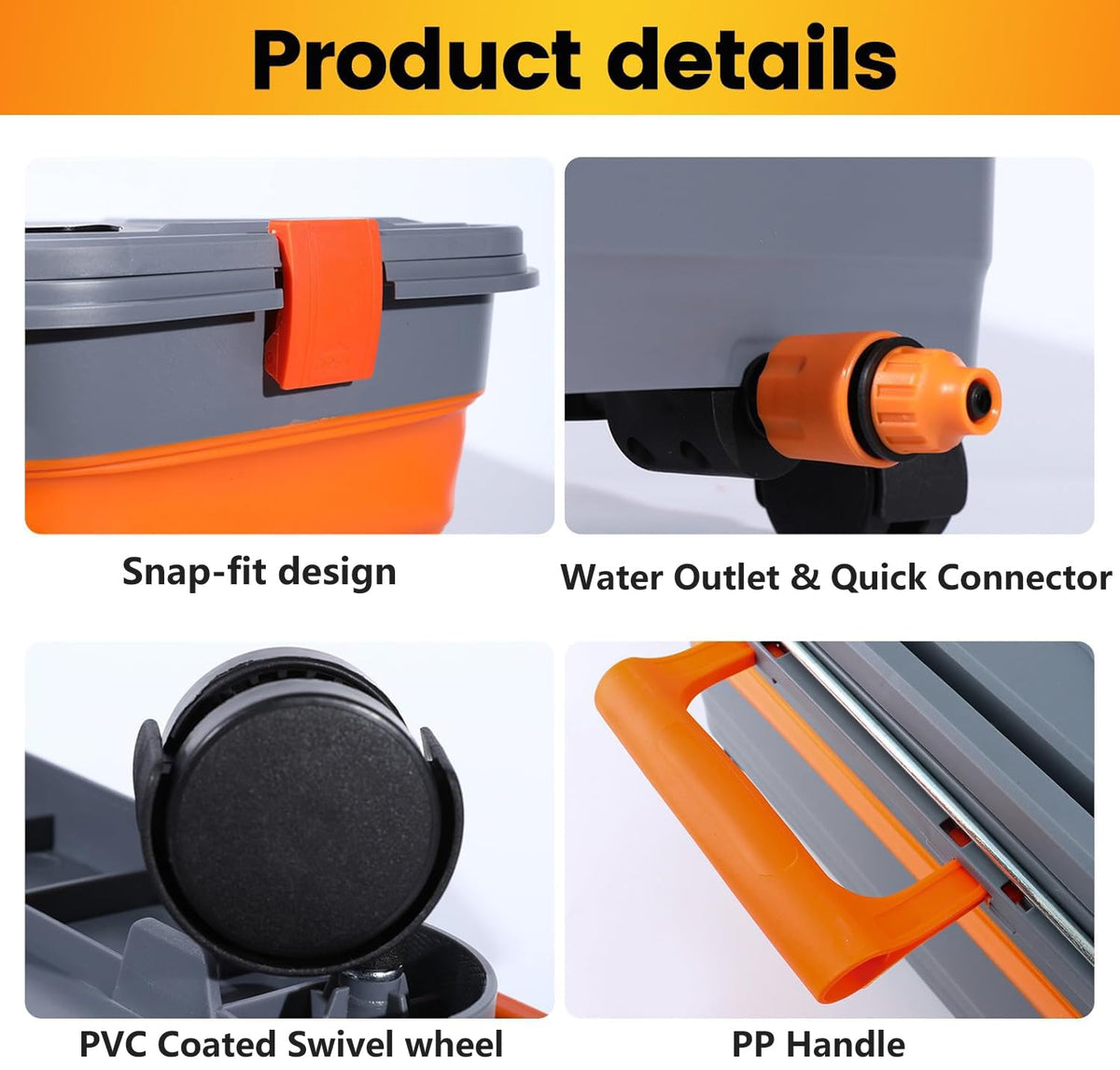 linforking handle and lockable lid detail for secure transport and storage