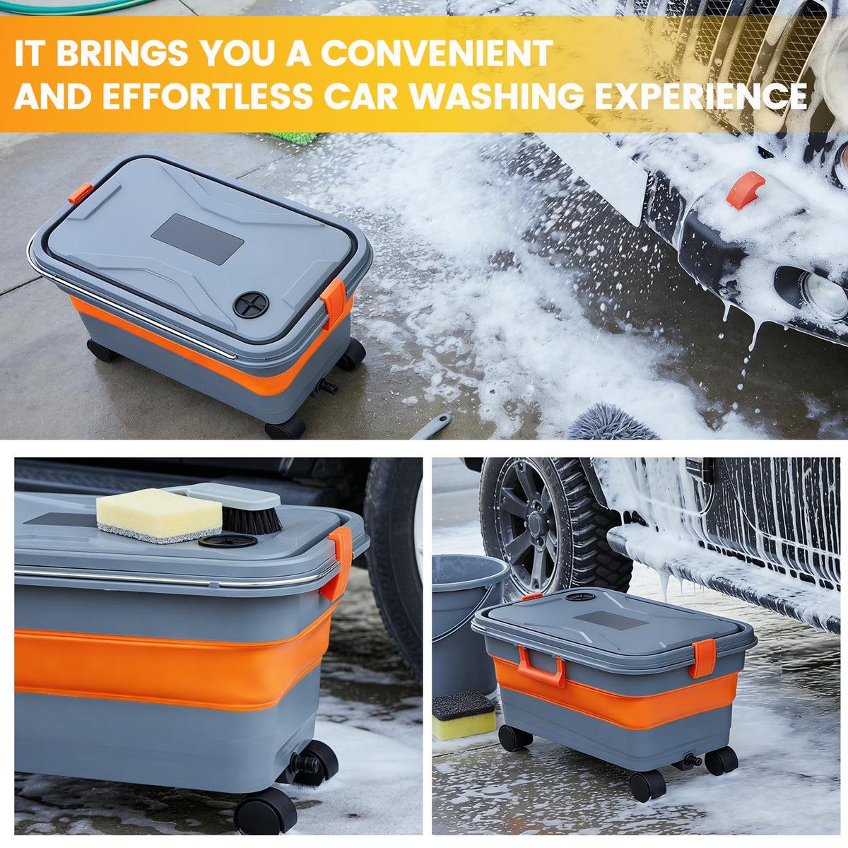 linforking used as pet bath outdoors offering gentle, portable grooming