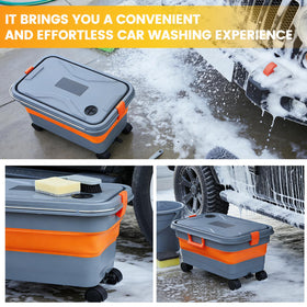 linforking used as pet bath outdoors offering gentle, portable grooming