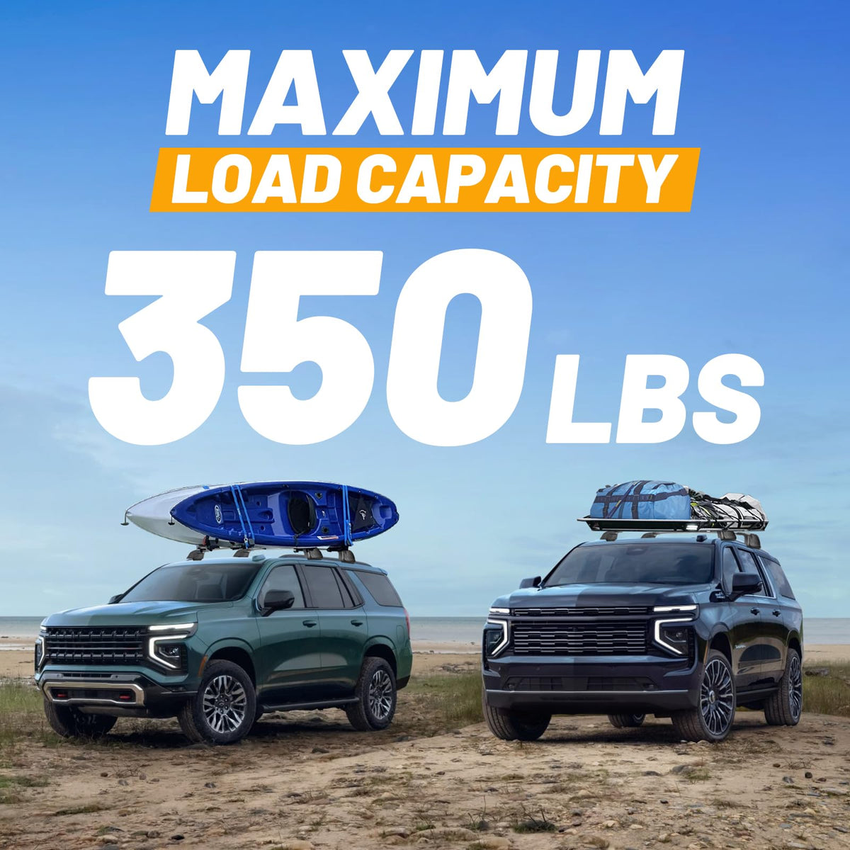 LINGHANG crossbars supporting a kayak to expand cargo capacity for trips
