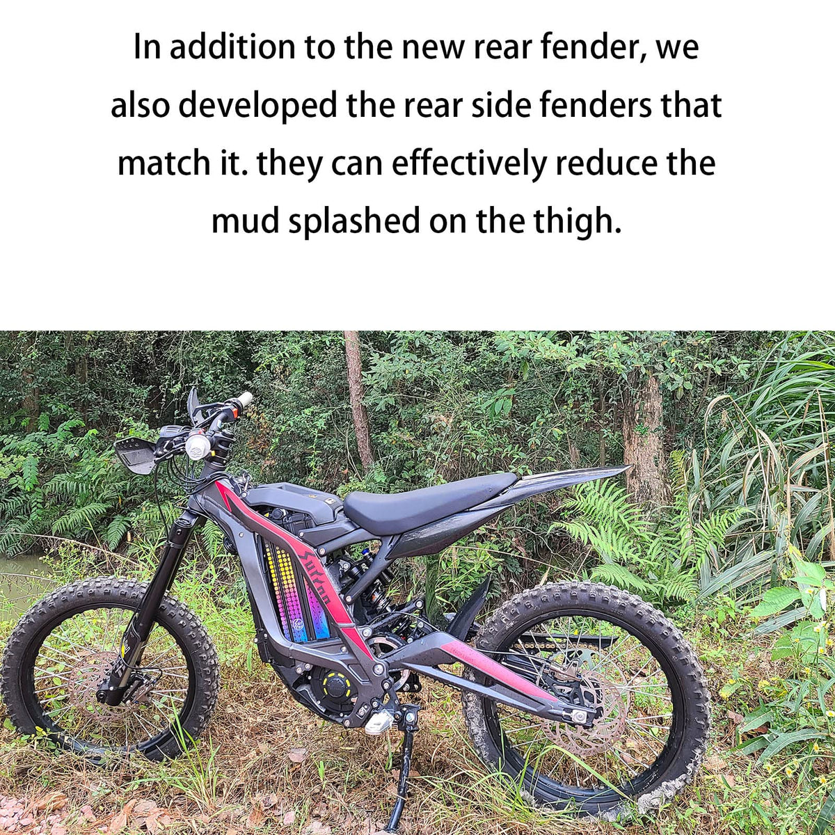 LINGQI RACING comparison with wheel showing scale for fit and clearance benefit