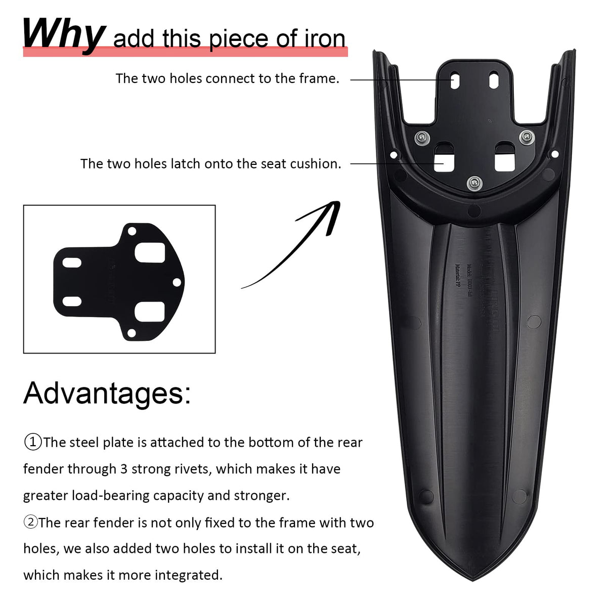 LINGQI RACING underside view with hidden iron bracket illustrating reinforced support