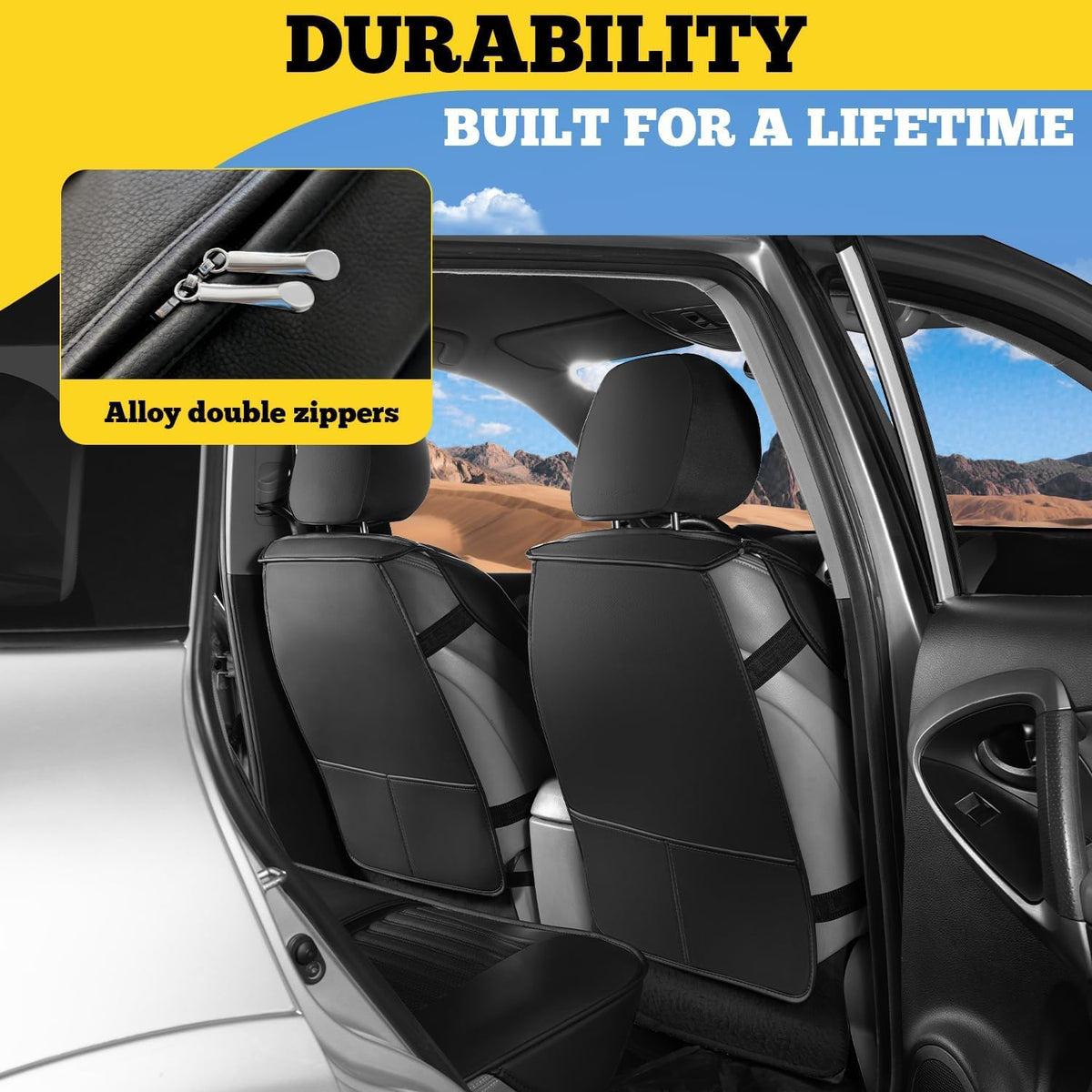 LINGVIDO faux Nappa texture detail highlighting premium look and durability