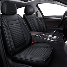 LINGVIDO front seat full view showing neat fit and upgraded appearance