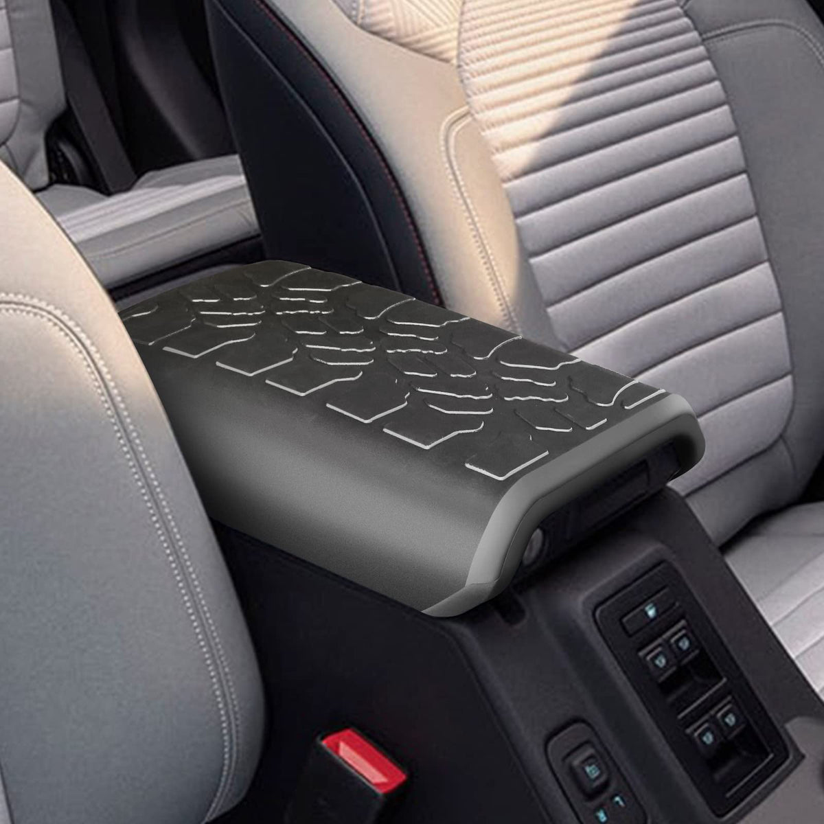 LINKCRO lifestyle shot inside Bronco showing upgraded interior look