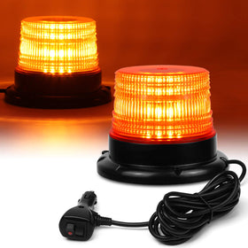 LINKITOM amber strobe front view showing 360° visibility and safety