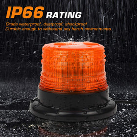 LINKITOM amber strobe shining in foggy weather enhancing safety awareness