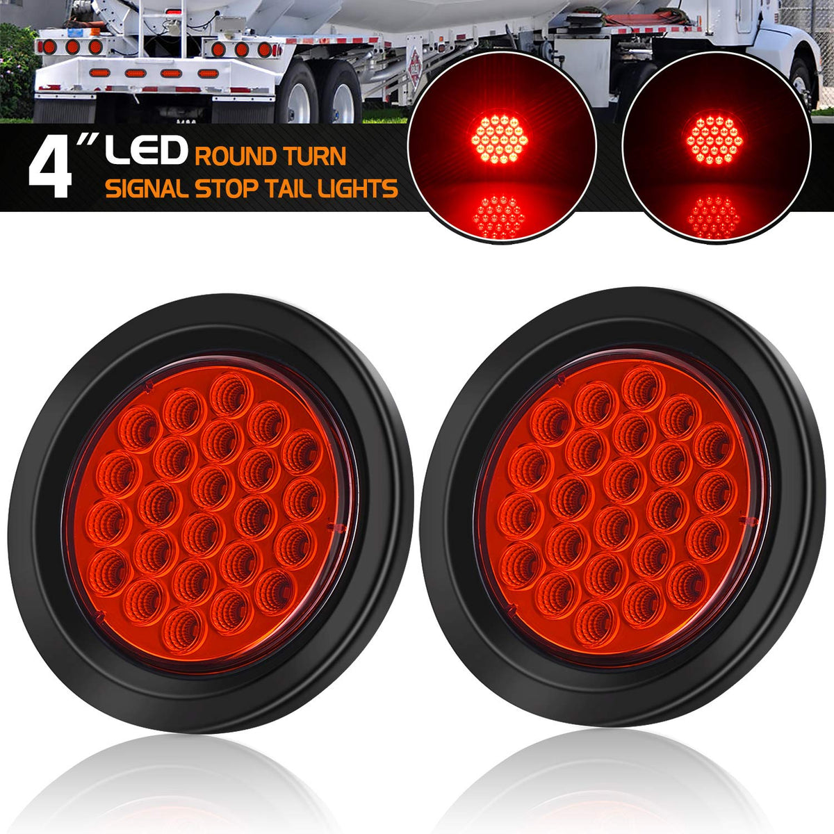 LINKITOM close-up of 24-LED array highlighting intense illumination benefit