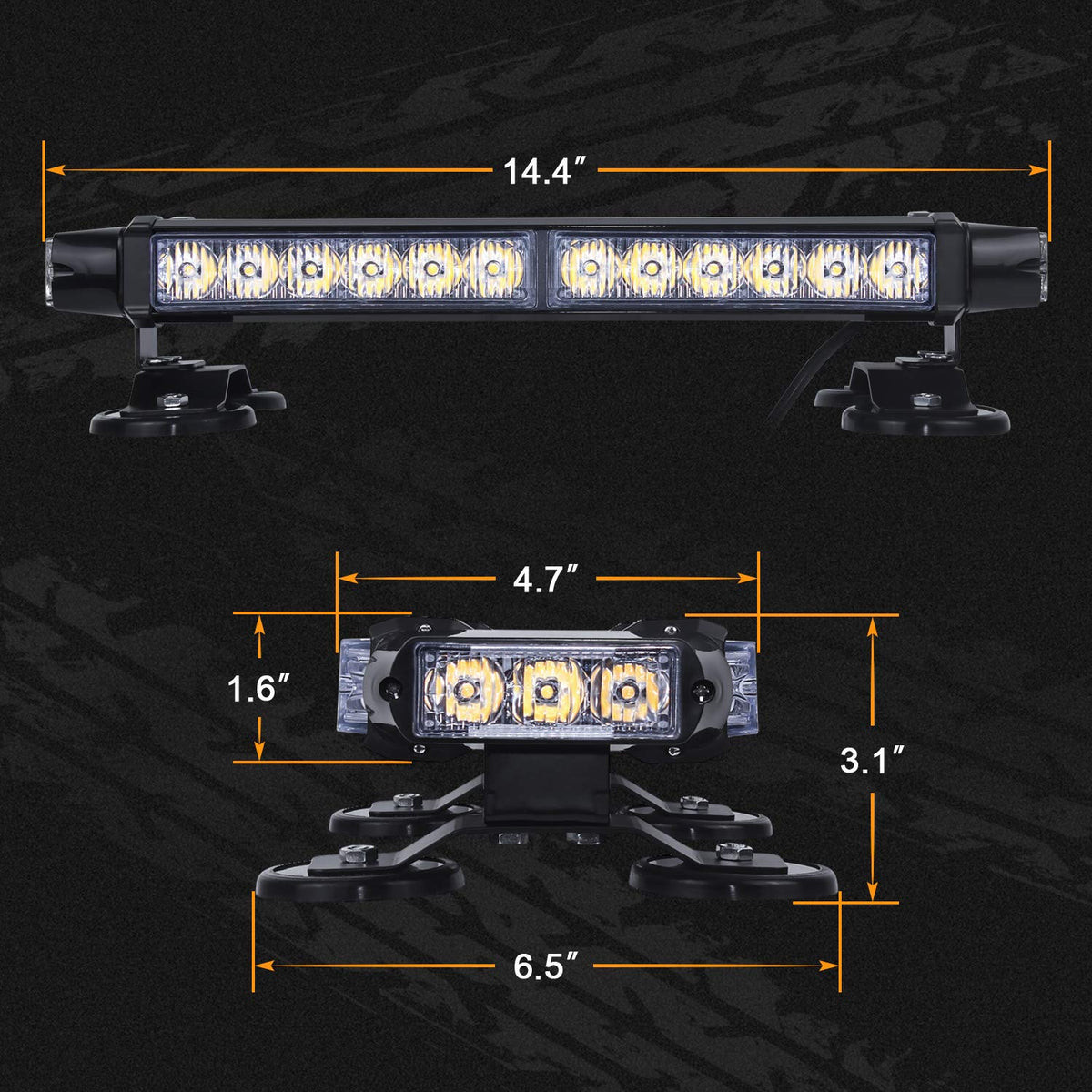 linkitom closeup led array showing bright LEDs for enhanced safety