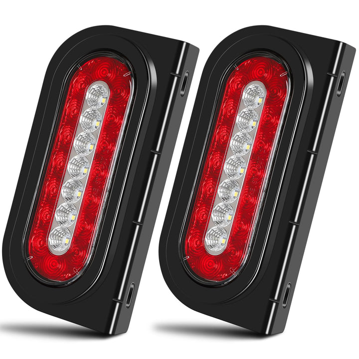 LINKITOM front view of 6 inch oval light showing clear signaling and safety