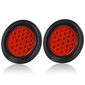 LINKITOM front view of two-pack showing red lenses and bright visibility benefit