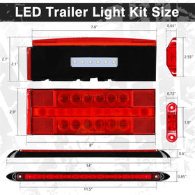 LINKITOM lights installed on a boat trailer demonstrating marine readiness and safety