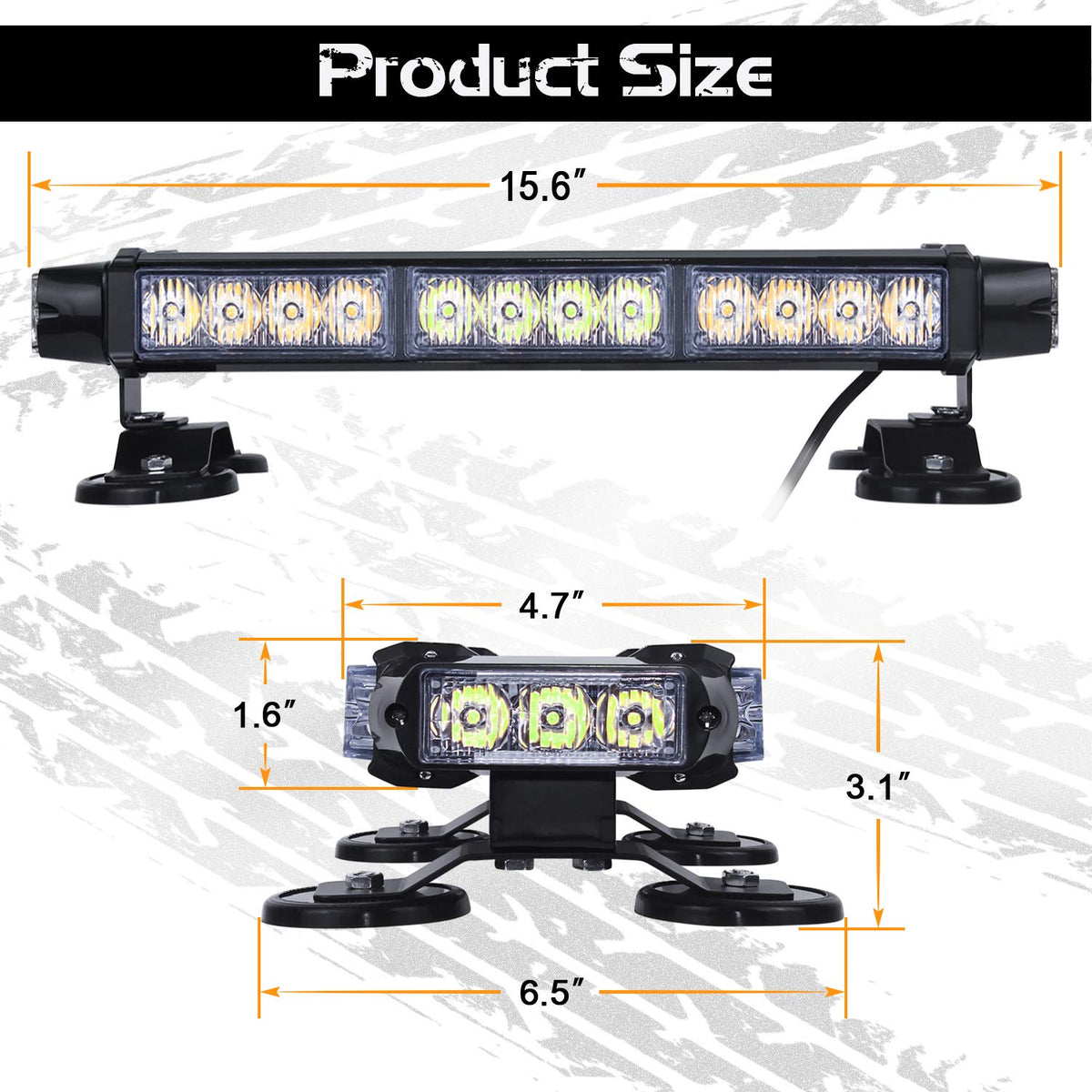 LINKITOM magnetic base attached to vehicle roof, quick tool-free mounting