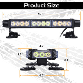 LINKITOM magnetic base attached to vehicle roof, quick tool-free mounting