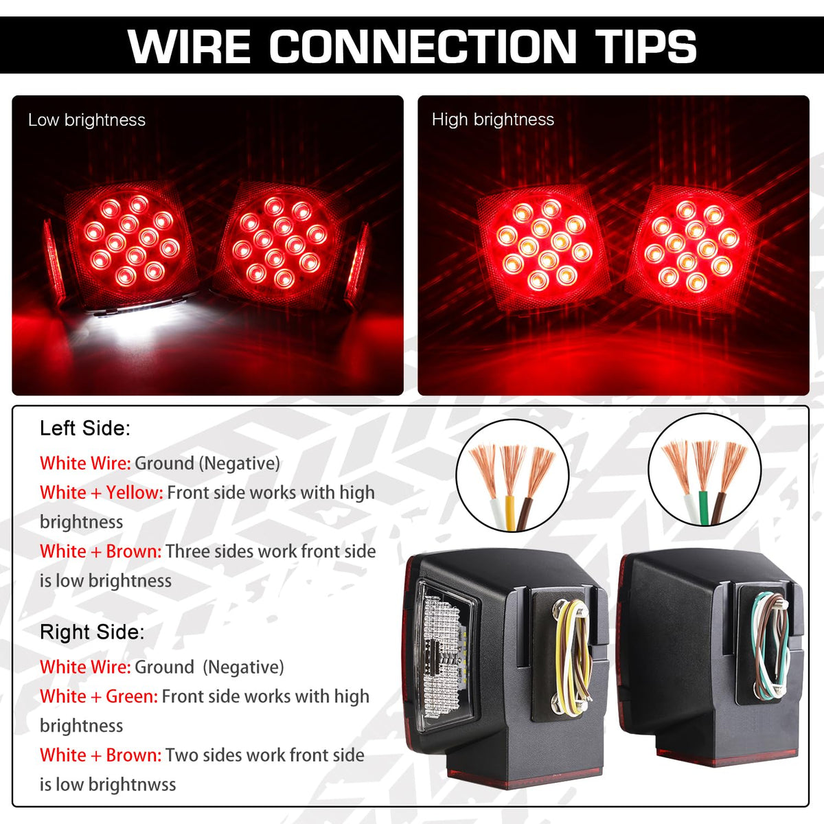 LINKITOM nighttime brake and turn illumination improving road safety