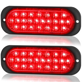 LINKITOM front view of oval red LED light showing bright visibility