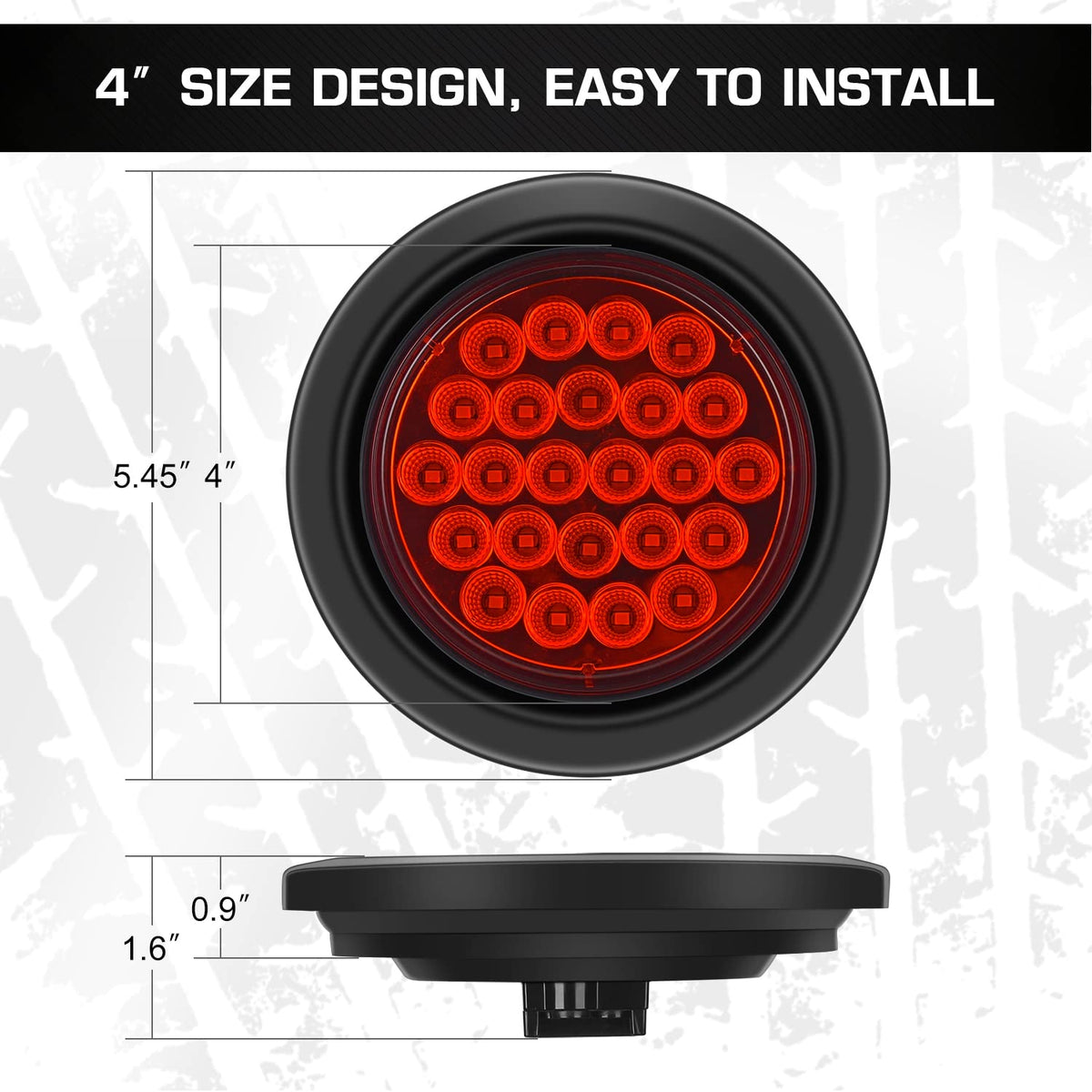 LINKITOM side view showing sealed rubber gasket for waterproof protection