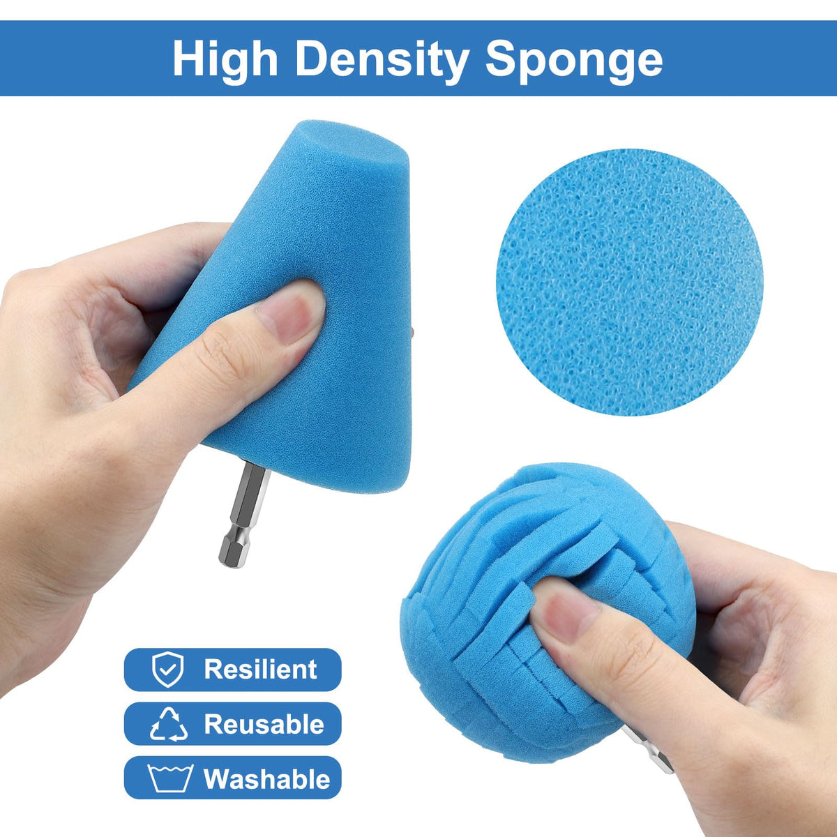 Linkstyle yellow cleaning brush with polishing balls ready to use