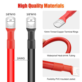 Linkstyle cable cross-section revealing multi-strand copper for high current flow benefit