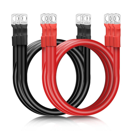 Linkstyle front packaging showing 6PCS 4 AWG cables and benefits